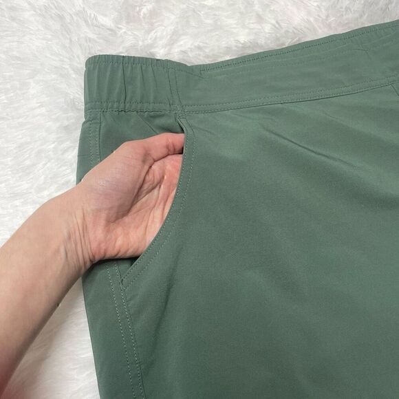 Eddie Bauer Womens Slim Ankle Hiking Traveler Pants Sz XXL Green Stretch Lightwe - Picture 6 of 11